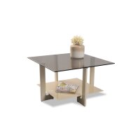 Couchtisch Napoli 1 Bronze & Cremweiß - ca. 75 x 75 cm
