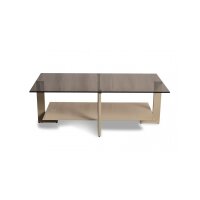 Couchtisch Napoli 2 Bronze & Cremweiß - ca. 100 x 60 cm