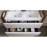 Interliving Bad Serie 3710 - Badmöbel-Set Macchiato & Weiß