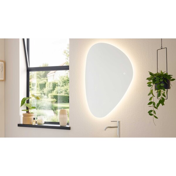 Interliving Bad Serie 3715 - Spiegel mit LED-Beleuchtung ca. 60 x 90 cm