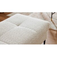 Interliving Sofa Serie 4420 - XXL-Hocker mit Metallfüßen graubeiger Bezug LRS 19 – ca. 152 x 65 cm