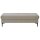 Interliving Sofa Serie 4420 - XXL-Hocker mit Metallfüßen graubeiger Bezug LRS 19 – ca. 152 x 65 cm