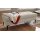 Interliving Sofa Serie 4420 - XXL-Hocker mit Metallfüßen graubeiger Bezug LRS 19 – ca. 152 x 65 cm