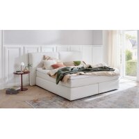 Interliving Boxspring Bett Serie 1421 elfenbeinfarbener...