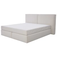 Interliving Boxspring Bett Serie 1421 elfenbeinfarbener Bezug Alfor 101 - Liegefläche ca. 180 x 200 cm