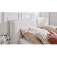 Interliving Boxspring Bett Serie 1421 elfenbeinfarbener Bezug Alfor 101 - Liegefläche ca. 180 x 200 cm