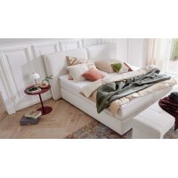 Interliving Boxspring Bett Serie 1421 elfenbeinfarbener Bezug Alfor 101 - Liegefläche ca. 180 x 200 cm
