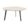 Interliving Couchtisch Serie 6231 - Couchtisch travertinfarbene Keramik & schwarzer Stahl - 92 x 65 cm