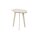 Interliving Couchtisch Serie 6231 - Beistelltisch travertinfarbene Keramik & schwarzer Stahl - 55 x 50 cm