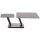 Interliving Couchtisch Serie 6232 titanfarbene Keramik & schwarzer Stahl - 80-137 x 80 cm
