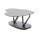Interliving Couchtisch Serie 6233 silberfarbene Keramik & schwarzer Stahl - 90-149 x 60 cm