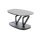 Interliving Couchtisch Serie 6233 silberfarbene Keramik & schwarzer Stahl - 90-149 x 60 cm