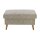 Interliving Sofa Serie 4420 - Polsterhocker mit Holzfüßen grausilberner Bezug LRS 19 – ca. 102 x 65 cm