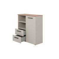 Interliving Jugendzimmer Serie 1702 - Kommode Sandgrau...