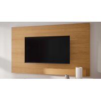 Interliving Wohnzimmer Serie 2035 - TV-Wand beiger Mattlack & Eiche - zweiteilig, Länge ca. 200 cm