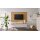 Interliving Wohnzimmer Serie 2035 - TV-Wand beiger Mattlack & Eiche - zweiteilig, Länge ca. 200 cm