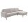 Interliving Sofa Serie 4066 – Ecksofa granitfarbener Webstoff Lian & schwarze Metallfüße – Stellfläche ca. 267 x 169 cm