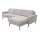 Interliving Sofa Serie 4066 – Ecksofa granitfarbener Webstoff Lian & schwarze Metallfüße – Stellfläche ca. 267 x 169 cm