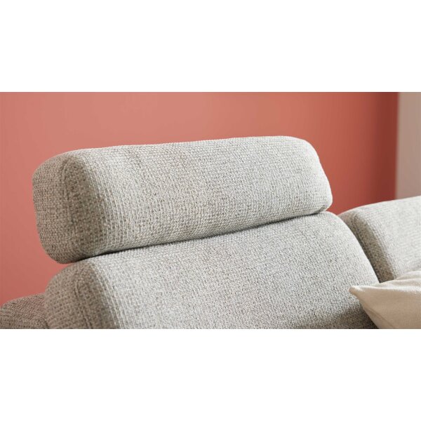 Interliving Sofa Serie 4066 – Kopfstütze granitfarbener Webstoff Lian - ca. 71 x 18 cm