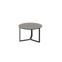 Couchtisch-Set Massa CT dunkle Betonoptik & schwarzes...