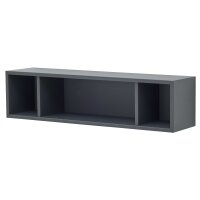 Interliving Jugendzimmer Serie 1701 - Hängeregal Dunkelgrau - Länge ca. 96 cm