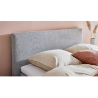 Interliving Bettsystem Serie 1414 - Boxspringbett platingrauer Bezug GFS 49 - Liegefläche ca. 180 x 200 cm