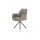 Interliving Esszimmer Serie 5116 – Armlehnstuhl mit Motion- & Drehfunktion graue Cord-Lederkombination Fo-Sh & schwarzes Gestell F37