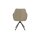 Interliving Esszimmer Serie 5116 – Armlehnstuhl mit Motion- & Drehfunktion graue Cord-Lederkombination Fo-Sh & schwarzes Gestell F37