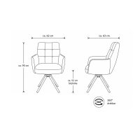 Interliving Esszimmer Serie 5116 – Armlehnstuhl mit...