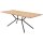 Interliving Esszimmer Serie 5116 – Esstisch helle Wildeiche & schwarzes Metall - ca. 210 x 100 cm