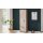 Interliving Garderobe Serie 6015 - Garderobenschrank Steingrau & Eiche - zwei Türen, Breite ca. 60 cm