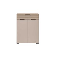 Interliving Garderobe Serie 6015 - Kombikommode Steingrau & Eiche - eine Schublade, zwei Türen, Breite ca. 110 cm