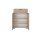 Interliving Garderobe Serie 6015 - Kombikommode Steingrau & Eiche - eine Schublade, zwei Türen, Breite ca. 110 cm