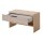 Interliving Garderobe Serie 6015 - Garderobenbank Steingrau & Eiche - eine Schublade, Länge ca. 80 cm