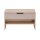 Interliving Garderobe Serie 6015 - Garderobenbank Steingrau & Eiche - eine Schublade, Länge ca. 80 cm