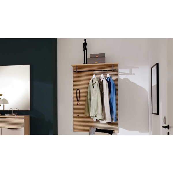 Interliving Garderobe Serie 6015 - Wandgarderobe Eiche - ca. 80 x 120 cm