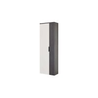 Interliving Garderobe Serie 6015 - Garderobenschrank Weiß & Mooreiche - zwei Türen, Breite ca. 60 cm