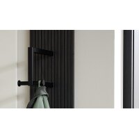 Interliving Garderobe Serie 6015 - Wandgarderobe Mooreiche - ca. 21 x 180 cm