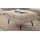 Interliving Sofa Serie 4304 – XL-Polsterhocker ecrufarbener Bezug Macan & silberfarbener Bezug Vera – 95 x 47 cm