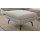 Interliving Sofa Serie 4304 – XL-Polsterhocker ecrufarbener Bezug Macan & silberfarbener Bezug Vera – 95 x 47 cm