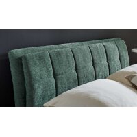 Interliving Bettensystem Serie 1420 - Polsterbett moosgrüne Chenille Toni - Liegefläche ca. 180 x 200 cm