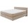 Interliving Bettensystem Serie 1420 - Boxspringbett mit Maßkopfteil beige Chenille Toni & Füße K08-10 - Liegefläche ca. 180 x 200 cm