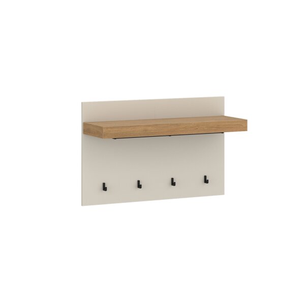 Garderobenprogramm Naxxar - Wandgarderobe Cashmere & Stein Eiche - ca. 94 x 62 cm