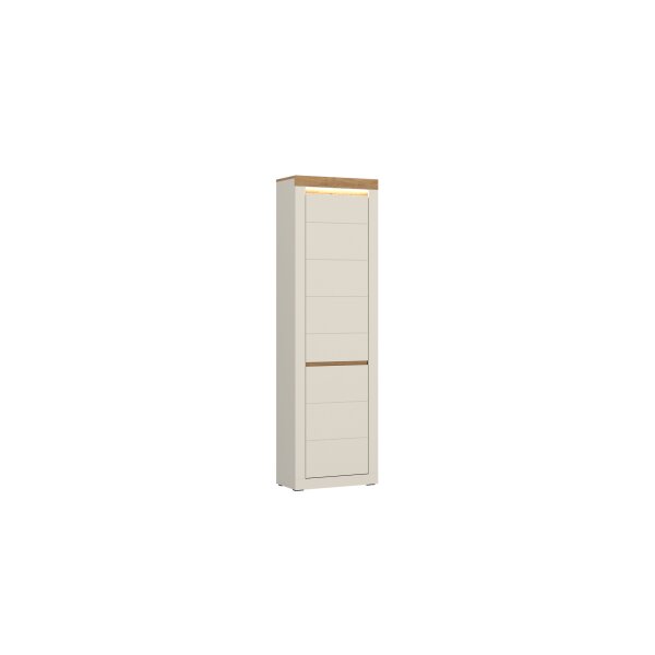 Garderobenprogramm Naxxar - Garderobenschrank Cashmere & Stein Eiche - ca. 59 x 205 cm