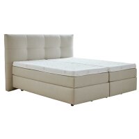 Interliving Boxspringbett Serie 1421 leinenfarbener...