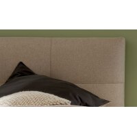 Interliving Boxspringbett Serie 1421 leinenfarbener Stoffbezug Kolga 110 - Liegefläche ca. 180 x 200 cm