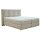 Interliving Boxspringbett Serie 1421 leinenfarbener Stoffbezug Kolga 110 - Liegefläche ca. 180 x 200 cm