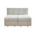 Interliving Boxspringbett Serie 1421 leinenfarbener Stoffbezug Kolga 110 - Liegefläche ca. 180 x 200 cm