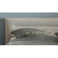 Interliving Boxspring Bett Serie 1421 taubengrauer Bezug Lofar 18 - Liegefläche ca. 180 x 200 cm