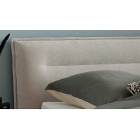 Interliving Boxspring Bett Serie 1421 taubengrauer Bezug Lofar 18 - Liegefläche ca. 180 x 200 cm